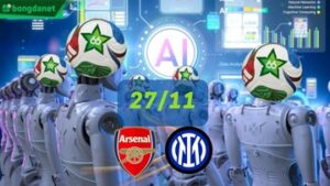 Siêu máy tính dự đoán bóng đá ngày 27 tháng 11 năm 2025 tâm điểm đội Arsenal gặp đội Bayern Munich