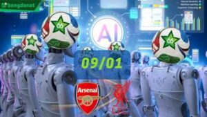 Siêu máy tính dự đoán bóng đá ngày 9/1/2026 tâm điểm Arsenal gặp Liverpool