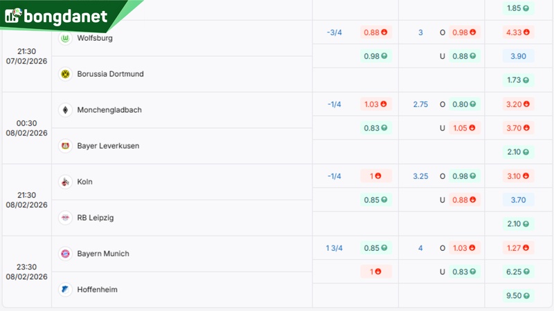 Soi kèo Borussia Monchengladbach vs Bayer Leverkusen - Dự đoán kết quả & kèo thơm.