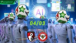 Siêu máy tính dự đoán bóng đá ngày 03/04 tâm điểm đội AFC Bournemouth gặp đội Brentford