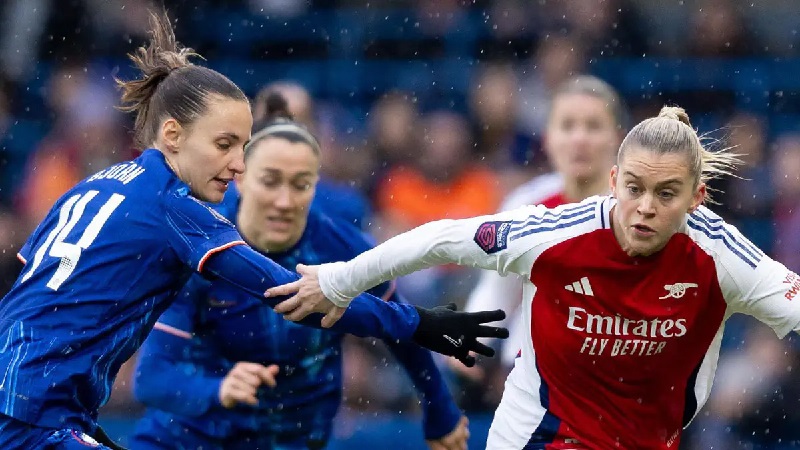 Nữ Chelsea FC vs Nữ Arsenal đối đầu vào 02/04/2026