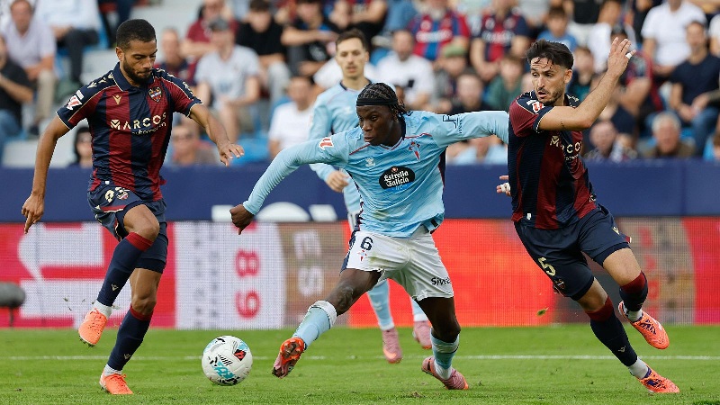 Celta Vigo vs Levante đối đầu hấp dẫn