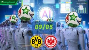 Siêu máy tính dự đoán bóng đá ngày 09/05 tâm điểm đội Borussia Dortmund gặp đội Eintracht Frankfurt