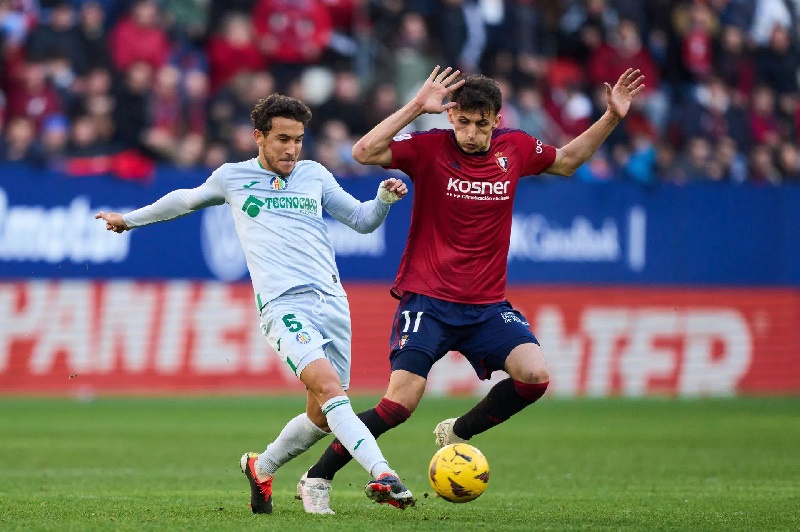 Getafe vs Osasuna hứa hẹn mang đến trận đối đầu hấp dẫn