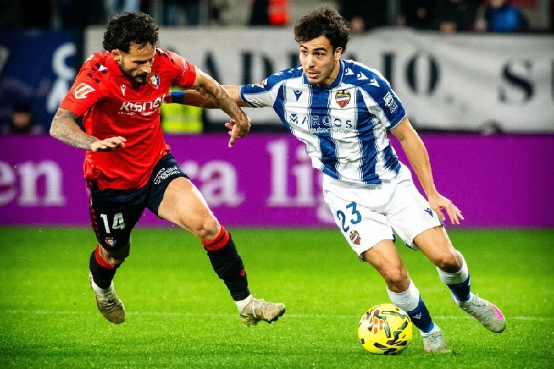 Levante vs Osasuna có trận đối đầu đầy duyên nợ