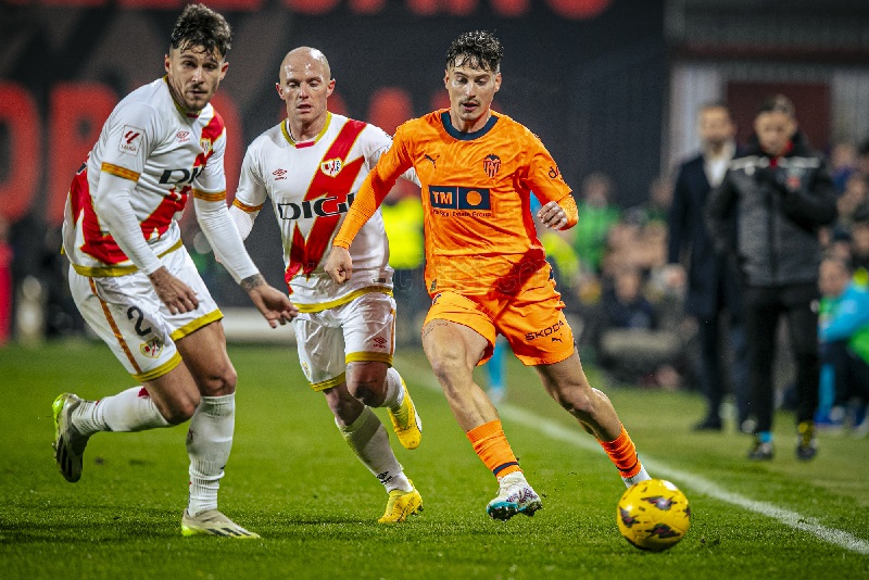 Trận đối đầu Valencia vs Rayo Vallecano thu hút người hâm mộ quan tâm